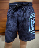 Pixel (Blue) - Kids Surf Shorts