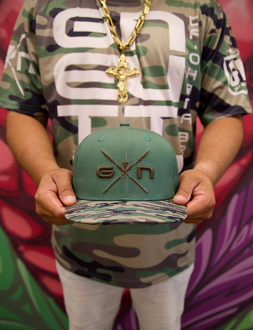 Getnutz Camo (Green) - Snapback (Adult)