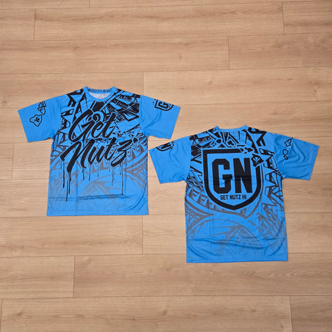 Drip (Blue/Black) - Men's Jersey (Short Sleeve)