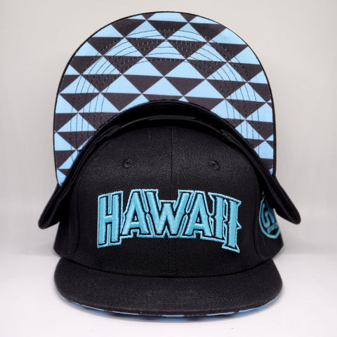 Hawaii Triangles (Blue) - Snapback