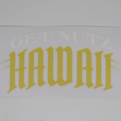 Sticker - Get Nutz Hawaii (Yellow)