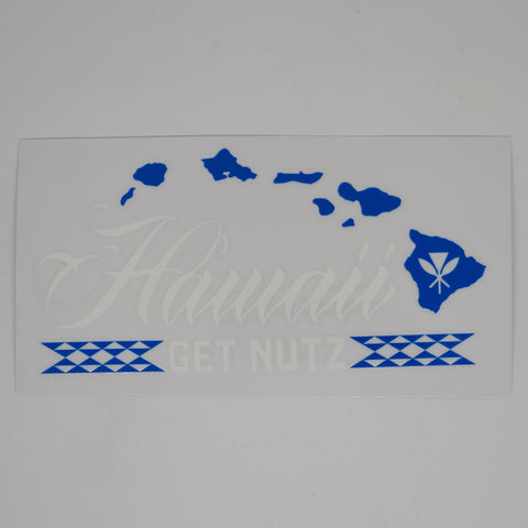 Sticker - Hawaii Triangle (Blue/White)