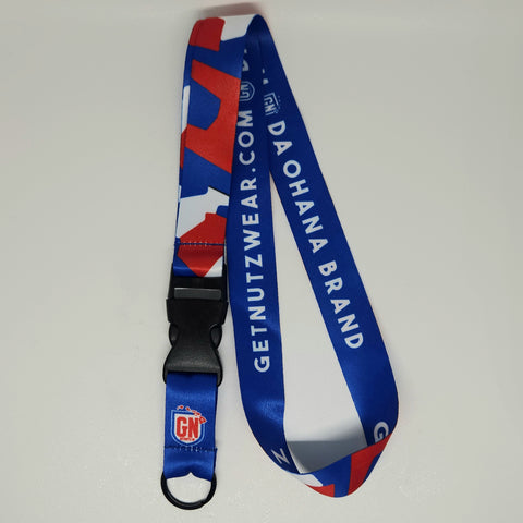 Lanyard - Camo (Red, White & Blue)