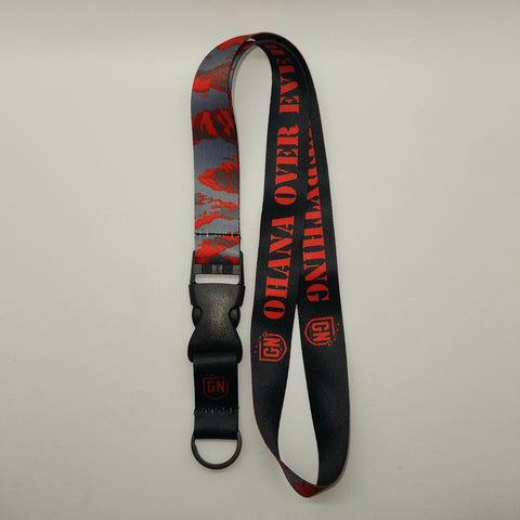 Lanyard - Tiger Camo (Red)