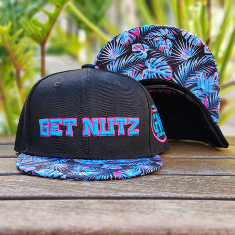 Monstera (Pink/Blue) - Snapback (Youth)