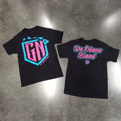 GN Logo (Pink/Blue) - Men's Cotton Tee