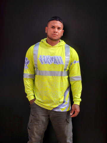 Reflective (Yellow) - Jersey Hoodie (Long Sleeve)