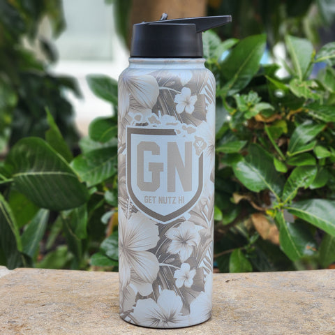 40oz Flask - Hibiscus