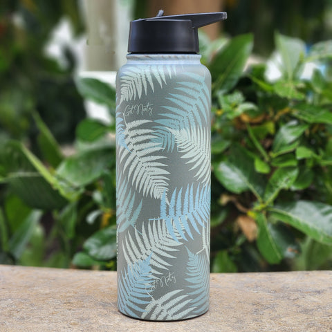 40oz Flask - Green Fern