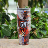 Floral (Orange) - Insulated Cup