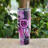 Floral (Pink) - Insulated Cup