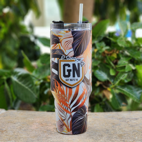 Floral (Peach) - Insulated Cup