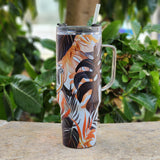 Floral (Peach) - Insulated Cup