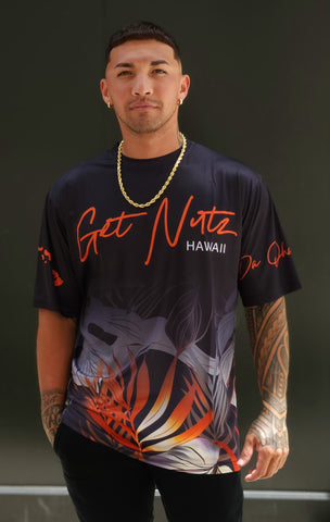 Floral (Orange) - Jersey (Short Sleeve)