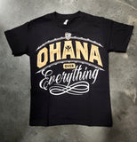 Ohana (Brown) - Men's Cotton Tee (Black)