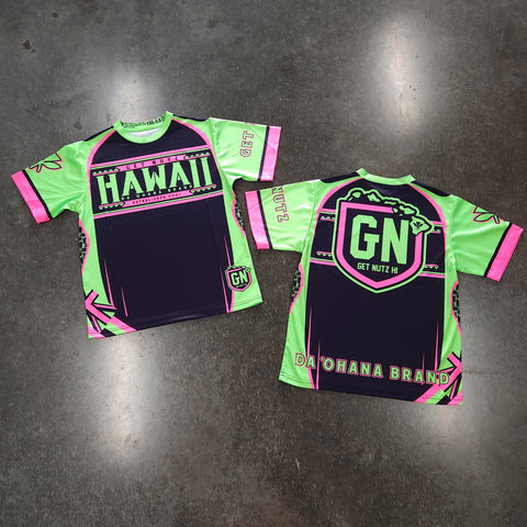 Hawaii (Pink/Green) - Kids Jersey (Short Sleeve)