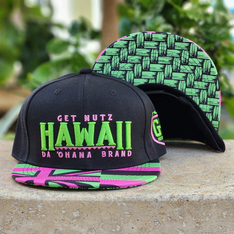 Hawaii (Pink/Green) - Snapback (Adult)