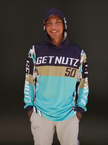 Camo (Mint) - Jersey Hoodie (Long Sleeve)