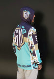 Camo (Mint) - Jersey Hoodie (Long Sleeve)
