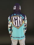 Camo (Mint) - Jersey Hoodie (Long Sleeve)
