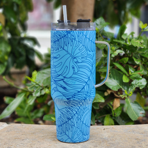 Tropical (Blue) - Insulated Cup