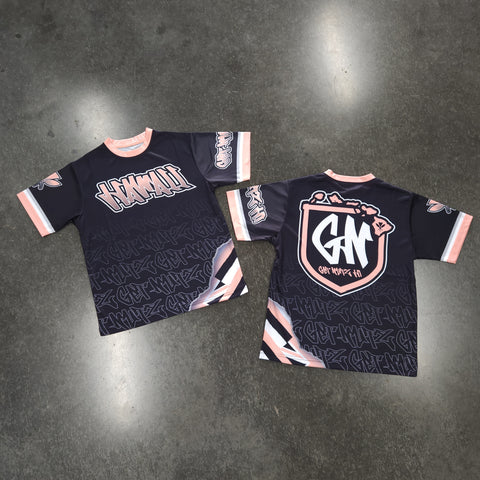 Graffiti (Peach) - Kids Jersey (Short Sleeve)