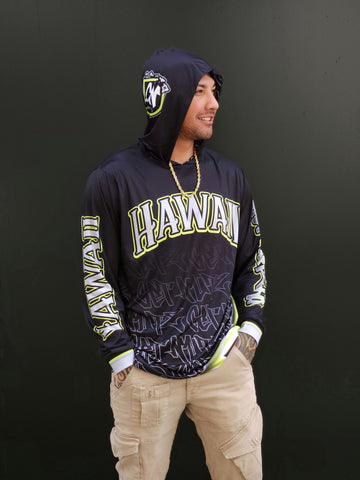 Graffiti (Black) - Jersey Hoodie (Long Sleeve)