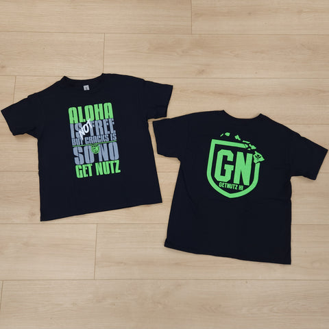 Cracks (Black/Green) - Kids Cotton Tee