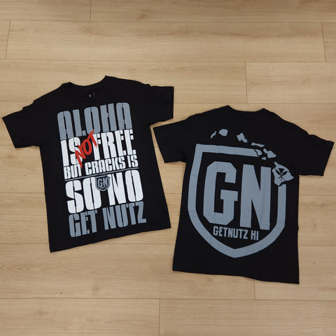 Cracks (Black/Grey) - Mens Cotton Tee