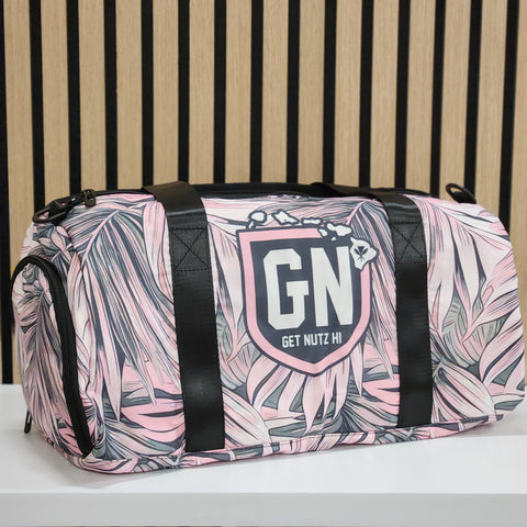 Leaves (Pink/Grey) - Duffle Bag