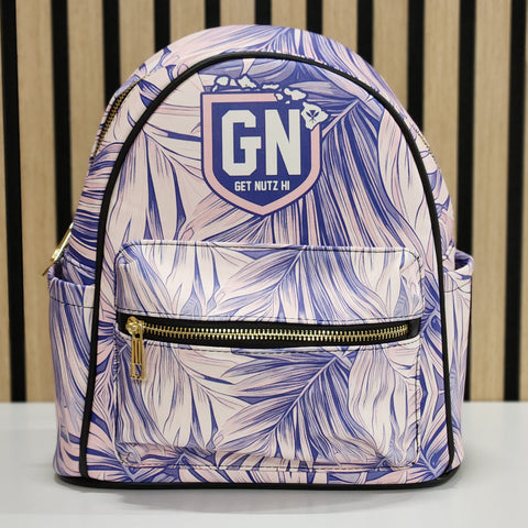 Leaves (Pink/Blue) - Ladies Backpack