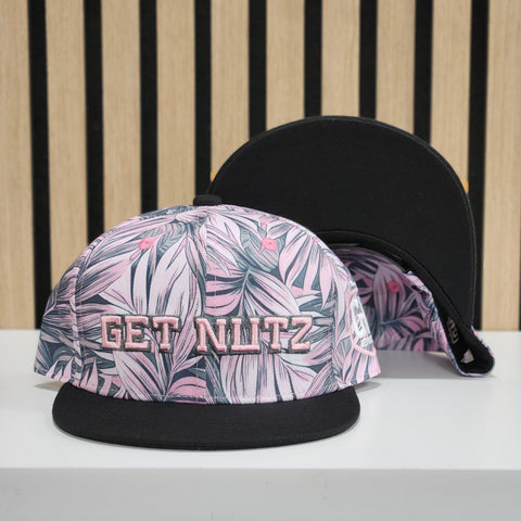 Leaves (Pink/Grey) - Snapback (Adult)