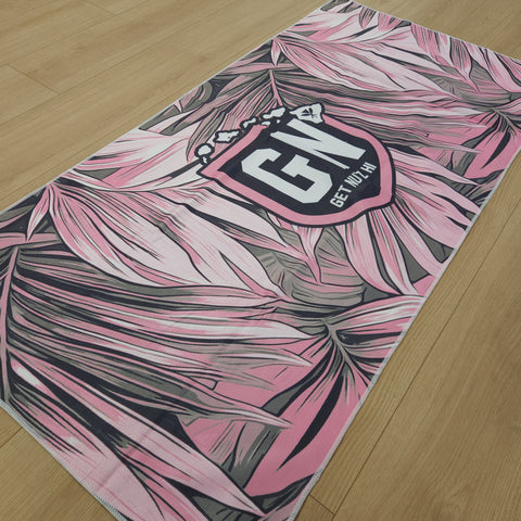 Leaves (Pink/Grey) - Towel