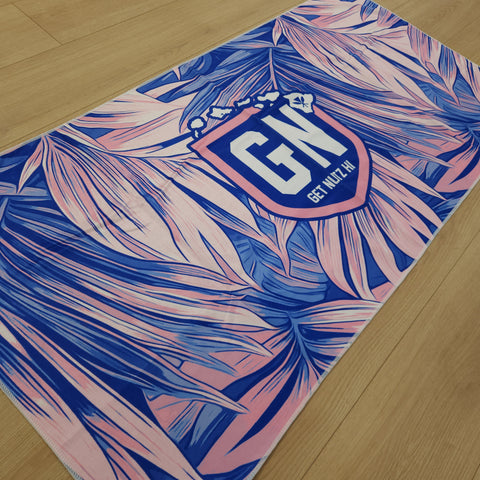 Leaves (Pink/Blue) - Towel