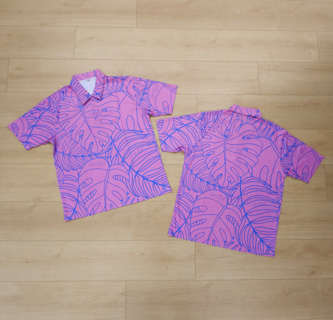 Floral (Pink) - Polo (Adult)