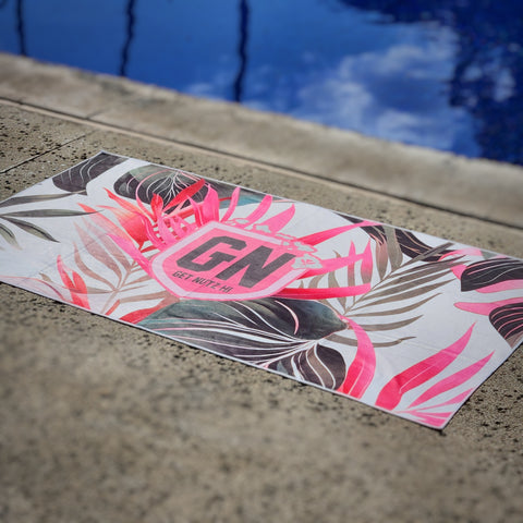 Floral (Pink/White) - Towel