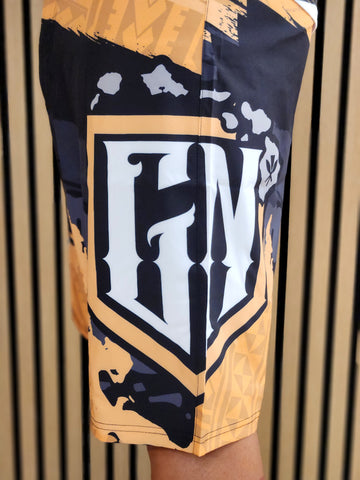 Flag (Yellow/Orange) - Men's Surf Shorts