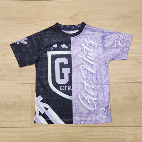 Script & Splats (Purple) - Kids Jersey (Short Sleeve)