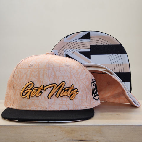 Script & Splats (Peach) - Snapback (Adult)
