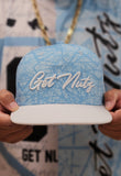 Script & Splats (White/Blue) - Snapback (Adult)