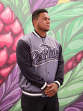 Getnutz (Grey) - Adult Bomber Button-Up Jacket