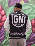 Getnutz (Black) - Adult Bomber Button-Up Jacket