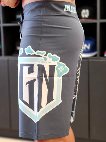 Getnutz Fern (Light Blue) - Mens Surf Shorts