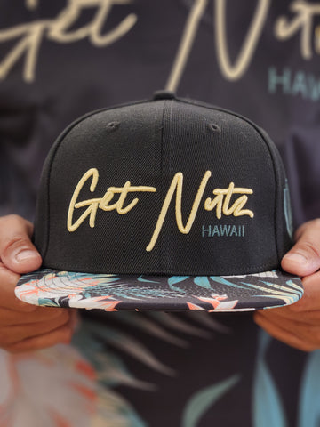 Hibiscus (Tan/Green) - Snapback (Youth)