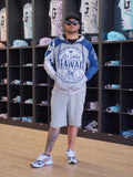Hawaiian Flag (Blue/Grey) - Men's Windbreaker