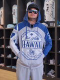 Hawaiian Flag (Blue/Grey) - Men's Windbreaker