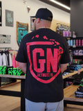 Triangle (Black/Red) - Men's Cotton Tee