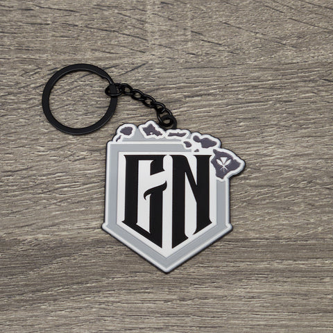 Metal Keychain - Grey Shield Logo