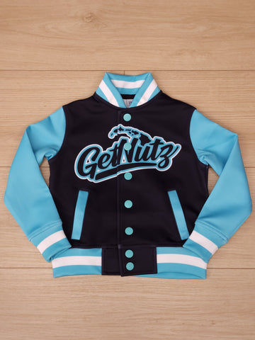 Getnutz (Black/Turquoise) - Kids Bomber Jacket
