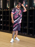 Stripe (Pink) - Men's Jersey (Short Sleeve)